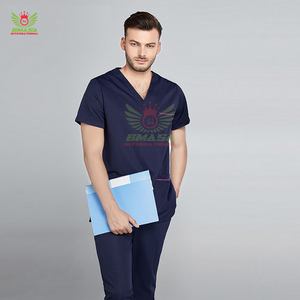 Uniforme Médico de Poliéster Blanco para Hombre, Uniformes de Enfermería Suaves, Conjuntos de Uniformes para Hospital - Product Image 4