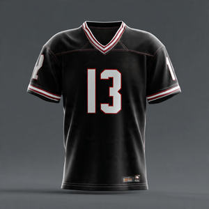 Camiseta Deportiva de Fútbol Americano con Cuello en V, Camiseta de Entrenamiento de Fútbol Americano Unisex - Product Image 5