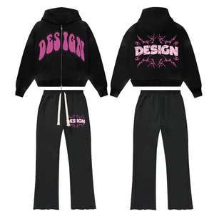 Survêtements d'hiver streetwear de qualité supérieure 2026 – Ensembles personnalisés avec logo pour hommes, sweats à capuche amples et pantalons de jogging pour garçons – Vente en gros - Product Image 4