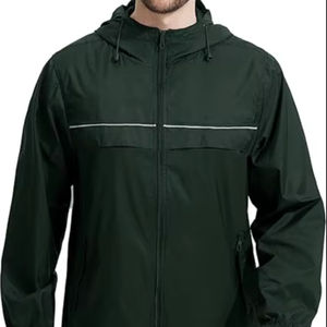 เสื้อแจ็คเก็ตกันลมแบบมีฮู้ดสำหรับผู้ชาย ดีไซน์เนอร์ ขายส่ง สำหรับฤดูหนาว ใส่กลางแจ้ง คอตั้ง สไตล์วินเทจ น้ำหนักเบา กันน้ำ ลำลอง - Product Image 1