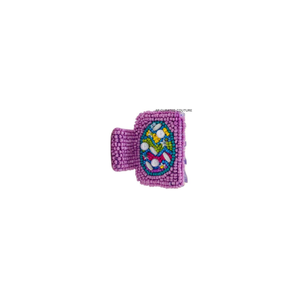 Pinza de Pelo con Diseño de Conejito de Pascua Bordado a Mano con Cuentas de Cristal en Forma de Zig-Zag, Accesorio de Moda para Mujer, Diseño Personalizado - Product Image 2