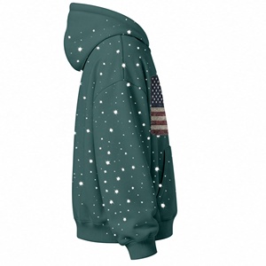 Sudadera con Capucha Oversize de Alta Calidad y Diseño Moderno en Color Verde Bosque, Estilo Urbano, con Hombros Caídos, en Algodón - Product Image 6