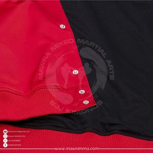Custom Logo Satin Bomber Jacket Patchwork Embroidery Logo Unisex Oversized Streetwear Blank Letterman Jacket For Unisex - Product Image 4