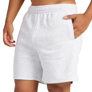 Men's High Quality Heavy Hoodie Shorts <b>Sets</b> Breathable Eco-Friendly Anti-UV Solid Jogger Running Sweat Fleece Pocket Shorts - Product Image 3