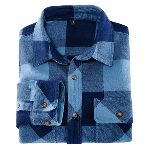 Chemise décontractée d'été pour homme à col mandarin uni, manches longues, 100 % coton, impression numérique, séchage rapide, respirante, tissu 220g - Product Image 3