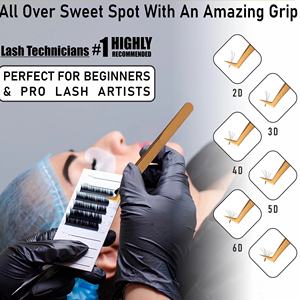 Customized Color & Design <b>Smooth</b> Grip Eyelash Tweezers Lightweight to Prevent Hand Fatigue for Lash Extension - Product Image 5