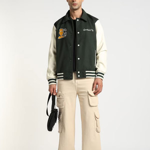 Nouvelle Arrivée Vêtements Décontractés Urbains Blouson de Baseball Léger pour Homme Meilleur Style Prix Bas Blouson Letterman pour Homme - Product Image 6
