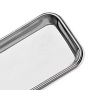 Pack of 3 Manual Medical Trays Stainless Steel Rectangular Laboratory Trays <b>Small</b> Instrument Tray CE Certified 1 Year Warranty - Product Image 2