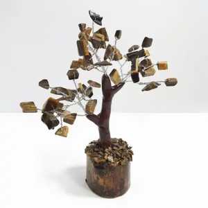 Tiger Eye Gemstone <b>Crystal</b> <b>Trees</b> Handmade Natural <b>Crystals</b> Healing Decoration Wholesale From Gujarat India - Product Image 5