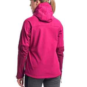 Men's Pink Canvas <b>Quilted</b> <b>Jacket</b> with Hood Zipper Waterproof Reversible Thick Down-Filled Casual Winter Wear - Product Image 2