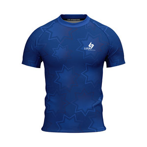 Camiseta Deportiva de Compresión para Hombre OEM ODM, Manga Corta, para Gimnasio, con Tejido Elástico en Cuatro Direcciones, Secado Rápido, Informal - Product Image 2
