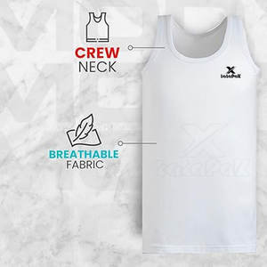 Débardeur élégant pour homme 100% coton respirant à séchage rapide, matière douce et extensible, coupe confortable pour la musculation, l'entraînement, la course à pied et les sports - Product Image 3