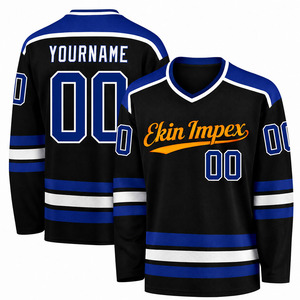 Wholesale Custom Logo Ice Hockey Jersey Multiple Hockey Equipment Ice Suit Long <b>Jacket</b> 100% Polyester Hockey Jersey - Product Image 1