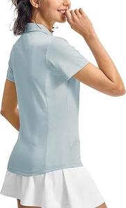 เสื้อโปโลผู้หญิงคุณภาพสูง เนื้อผ้านุ่ม ระบายอากาศได้ดี ผ้าฝ้ายผสม ยับยาก รับสกรีนโลโก้ เหมาะสำหรับกอล์ฟ เทนนิส กีฬา ลำลอง และทำงาน - Product Image 5