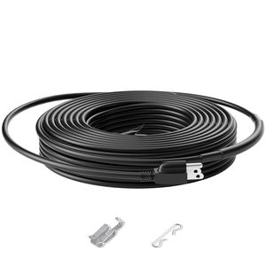 Cavo Riscaldante Autorigenerante da 50FT 5W/FT per Tubi, Nastro Termico per Sciogliere la Neve sul Tetto e Proteggere le Grondaie dal Congelamento - Product Image 1