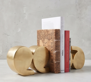Unique Typography Symbol Heavy Metal <b>Book</b> <b>Stand</b> Texture Casting Tabletop Decor Bulk Order Supplies - Product Image 2