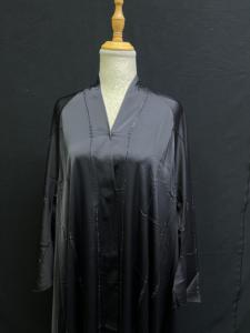 Abaya de style Dubaï la plus vendue, Abaya traditionnelle islamique pour femmes, Abaya saoudienne, printemps, polyester respirant, longueur cheville, musulmane - Product Image 6