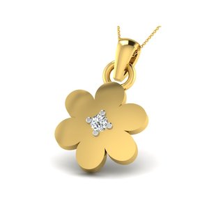 Wholesale 10k <b>Gold</b> Flower <b>Pendant</b> VVS1 Lab Diamond Necklace Custom Jewelry Manufacturer - Product Image 5