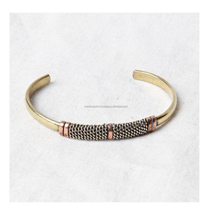 Bracelet de tennis en cuivre vintage de luxe personnalisé, accessoire de mode pour femmes, haute qualité, soulagement de l'arthrite, anti-stress - Product Image 1