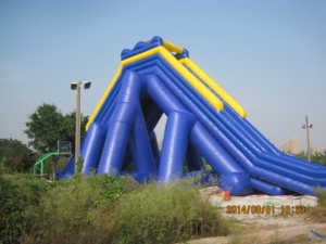 Tobogán Acuático Inflable Gigante de 50 m de Largo, Recubierto de PVC, para Exteriores, Equipo de Diversión Acuática Universal - Product Image 3