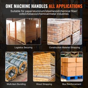 Reggiatrice Elettrica Portatile per Cinghie PP/PET da 0,35"-0,63" con Display Digitale e 2 Batterie da 4000mAh - Product Image 6