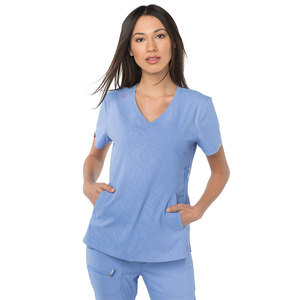 Tenues d'hôpital personnalisées de haute qualité, à séchage rapide et respirantes, ensembles de blouses unisexes en toile avec logo personnalisé, vente en gros - Meilleures ventes - Product Image 4
