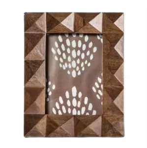 Marco de Fotos Rústico Hecho a Mano de Madera de Mango Duradera y Ecológica para Exhibición en Mesa, Decoración de Hogar, Oficina y Dormitorio, Uttar Pradesh - Product Image 2