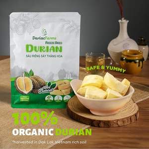 Durian Chips No Sugar Added FD Process Ready to Eat 100% Natural Durian <b>Dried</b> <b>Fruit</b> Freeze <b>Dried</b> <b>Fruit</b> Snack Sweet - Product Image 4