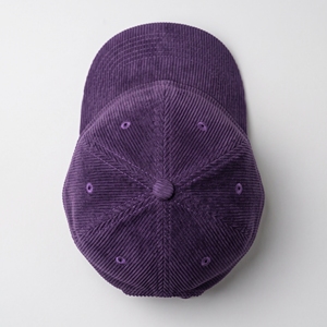 Corduroy Blank Solid <b>Purple</b> Corduroy Six Panel Unstructured Curved Brim Dad <b>Hat</b> Baseball Cap Retro Winter Streetwear B2B Bulk - Product Image 6