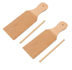 Wood Gnocchi Board Handmade Wooden Pasta Board with <b>Rolling</b> <b>Pins</b> for Gnocchi Board Pasta Used - Product Image 4