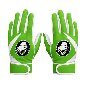 American Football Gloves Green White Premium Sports Gloves Anti-Slip Grip Soft Material for Training Practice <b>Game</b> Use Men Women - Product Image 1