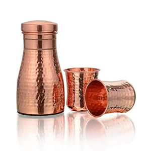Decorative Eco-Friendly Copper Sugar <b>Pot</b> Traditional Indian Handmade Kitchen Organizer with <b>Lid</b> - Product Image 4
