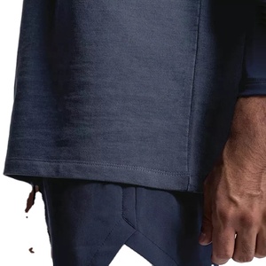 Camiseta con cuello redondo para hombre, patrón sólido, alta calidad, 100% algodón, talla grande, 200gsm, impresión Digital personalizada, logotipo, tejido de punto liso - Product Image 2