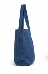 Premium Quality Wholesale Custom Logo Cartoon Print Zipper Pocket Small Women Cotton Canvas Tote <b>Bag</b> with <b>Long</b> Handle - Product Image 3