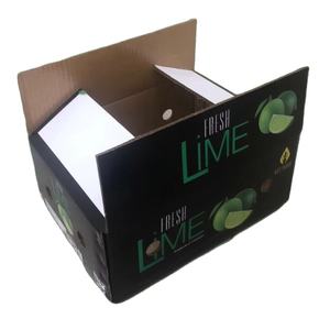 Caja Rectangular Plegable de Cartón Corrugado para Frutas de 34×24×14 cm con Logotipo Personalizado Impreso en UV y Cartón Reciclado de 5 Capas para Empaque de Limas - Product Image 3