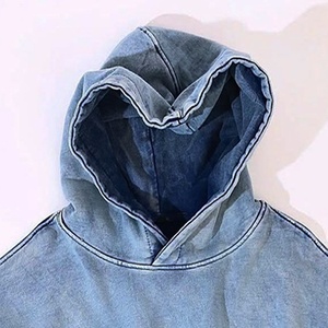 Sweat-shirts à capuche vintage de haute qualité en polyester/coton double couche, effet délavé, impression personnalisée, vente en gros, lavage à l'acide, prix abordable - Product Image 3
