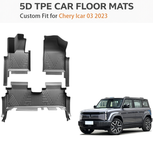 Juego Completo de Tapetes para Auto Chery Icar 03 LHD 2023, Tapetes para Todo Clima, Revestimiento de Tapetes de Plástico TPE - Product Image 1