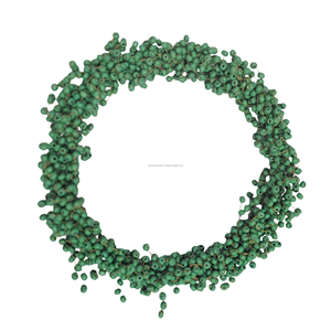 Perles rondes en bois vertes Design personnalisé Couronne de jardin Art mural de haute qualité Prix personnalisé Respectueux de l'environnement - Product Image 1