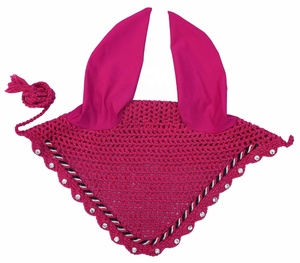 Premium Mesh Horse Ear Bonnet Fly Hood with Comfortable Stretch Fabric for Training and Horse Show Events - Product Image 1