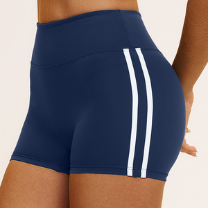 <b>Women</b> Solid Yoga <b>Legging</b> <b>Short</b> High Waist Fitness Quick Drying Cycling Workout Gym <b>Shorts</b> Breathable Mesh Four-Way Stretch - Product Image 1