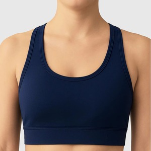 Sujetador deportivo acolchado de alto impacto para mujer, con espalda cruzada, para fitness, yoga, gimnasio, correr y entrenamiento, venta al por mayor personalizada - Product Image 3