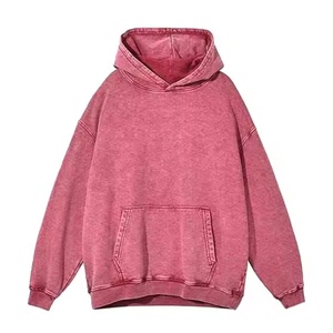 Pulls à capuche pour hommes, vente en gros, multicolores, respirants, manches longues, avec poche kangourou, lavés à l'acide, surdimensionnés - Product Image 6