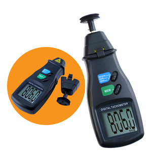Tachymètre numérique laser et optique de contact 3-en-1 - Mesure de précision élevée du régime (RPM), de la vitesse de surface et du photomètre avec une portée de 500 mm - Product Image 5