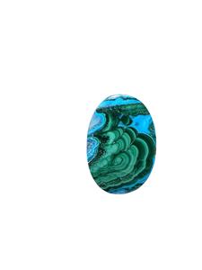Lot de cabochons en pierre de chrysocolle malachite naturelle - Pierres précieuses en gros, lot de pierres précieuses en vrac et bijoux - Product Image 2