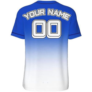 Camiseta de Béisbol Personalizada de Manga Corta Unisex de Poliéster que Absorbe la Humedad, Uniforme Deportivo con Logotipo y Nombre del Equipo Personalizados - Product Image 3