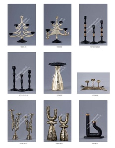 Ensembles de bougeoirs de Noël au design moderne, prix d'usine, supports décoratifs pour bougies, articles de décoration de table de fête, artisanat en métal - Product Image 5