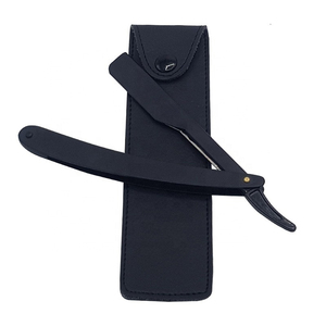 Navaja de Afeitar Profesional Plegable de Acero Inoxidable para Barberos, Herramienta de Afeitado para Hombres, Cuchilla Única, Navajas Rectas con Logotipo Personalizado para Barba - Product Image 4