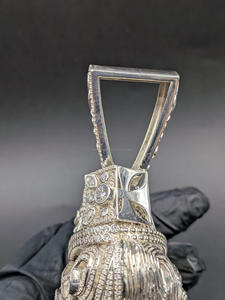 Moissanite Men's <b>Queen</b> Elizabeth Ice Pendant Hip Hop Charm Pendant Rhodium Plated Sterling Silver Jewelry <b>Gift</b> - Product Image 6