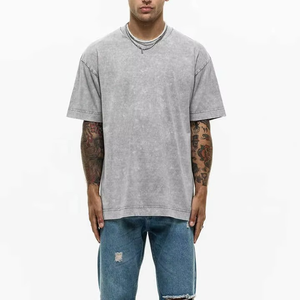 Camisetas Extra Grandes para Hombre, Hechas a Medida en Pakistán, Lavado Ácido, 100% Algodón, Estilo Urbano, Secado Rápido - Product Image 5