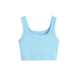 Camiseta sin Mangas de Algodón Personalizada de Alta Calidad para Mujer, Venta al Por Mayor del Fabricante, para Gimnasio, Entrenamiento, Casual, Tallas Grandes - Product Image 2